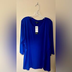 Women’s NWT Royal Blue Alfani Top, 3x